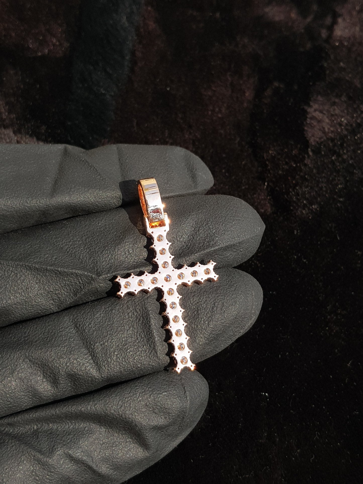 Cross Diamond Pendant For Unisex