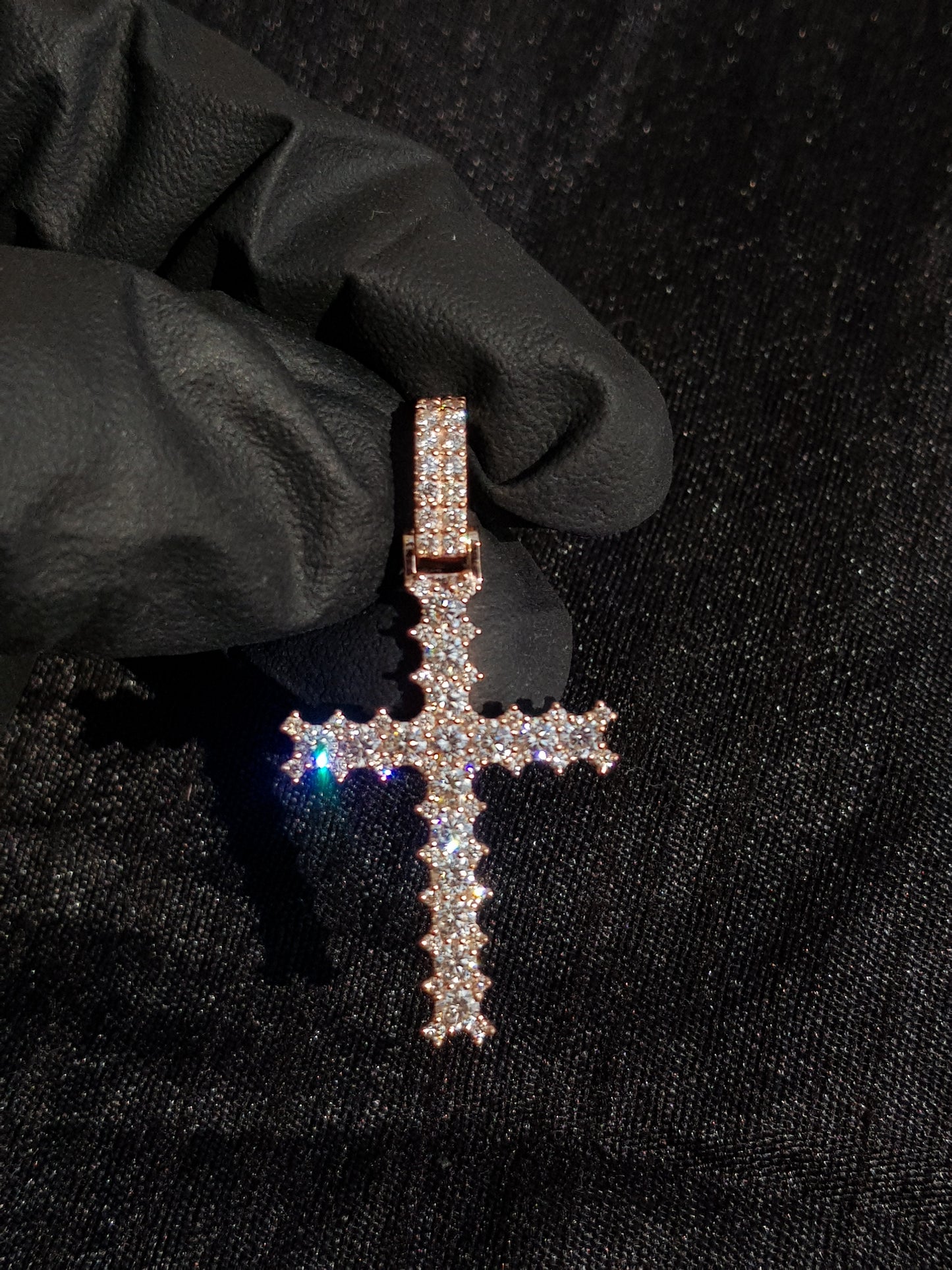 Cross Diamond Pendant For Unisex