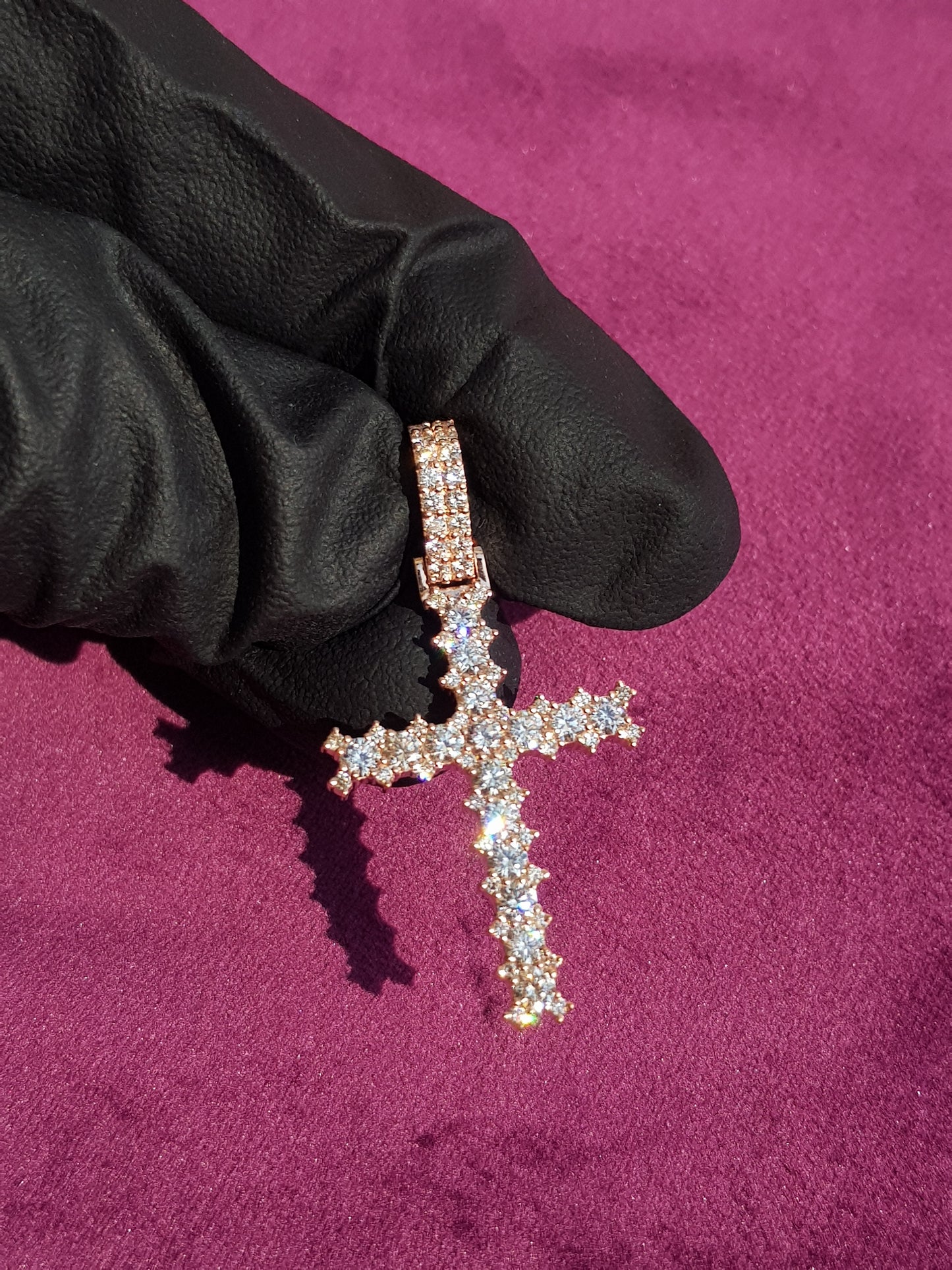 Cross Diamond Pendant For Unisex