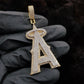 Fancy Shape Alphabet Single Letter  Moissanite Pendant