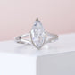 Marquise Cut Solitaire Diamond Ring