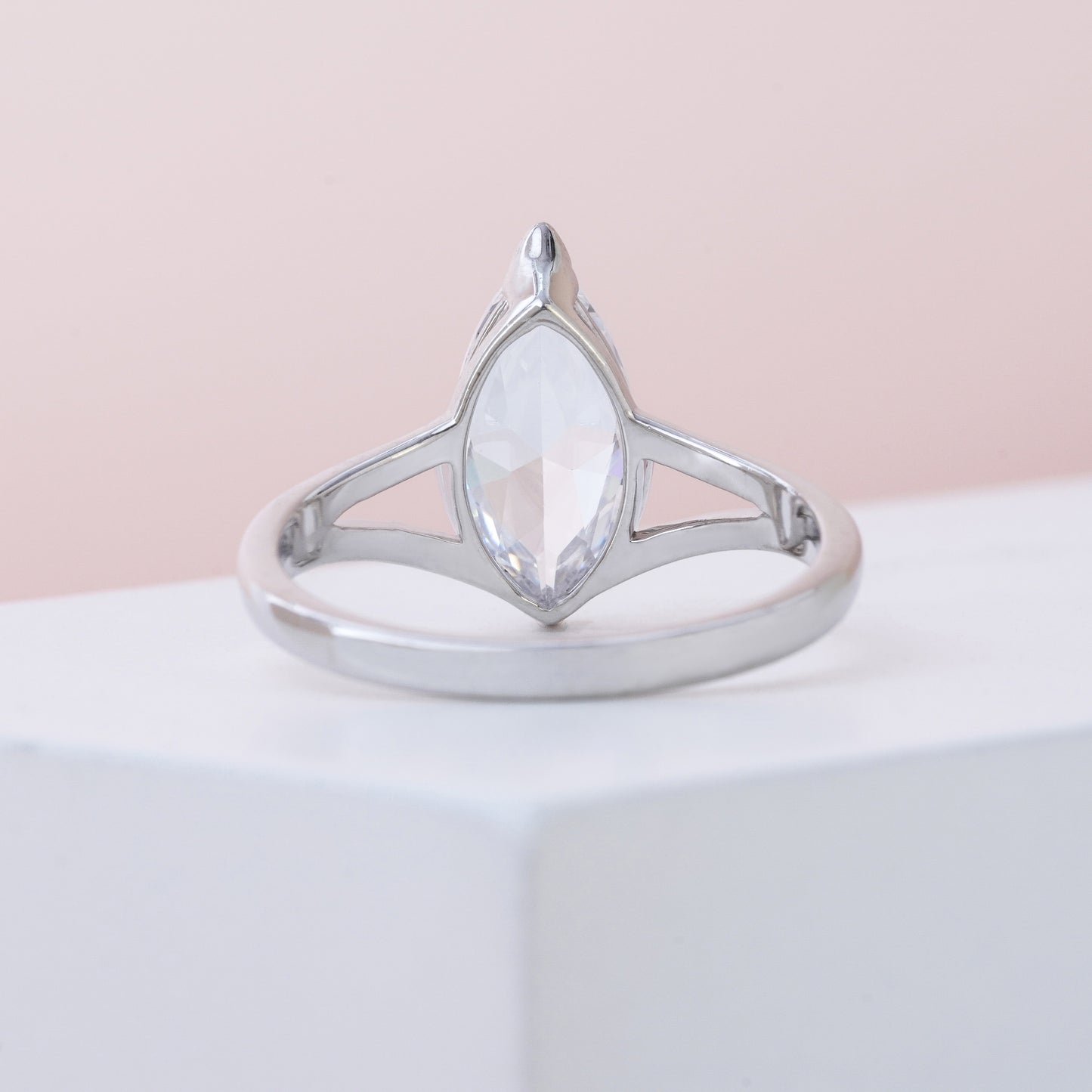 Marquise Cut Solitaire Diamond Ring