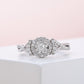 Halo Cluster Diamond Engagement Ring