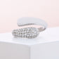 Sophisticated Micro Pave Setting Snake Cocktail Diamond Ring