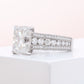 Vintage Style Emerald Cut Diamond Ring