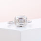 Bezel Setting East West Emerald Cut Solitaire Ring