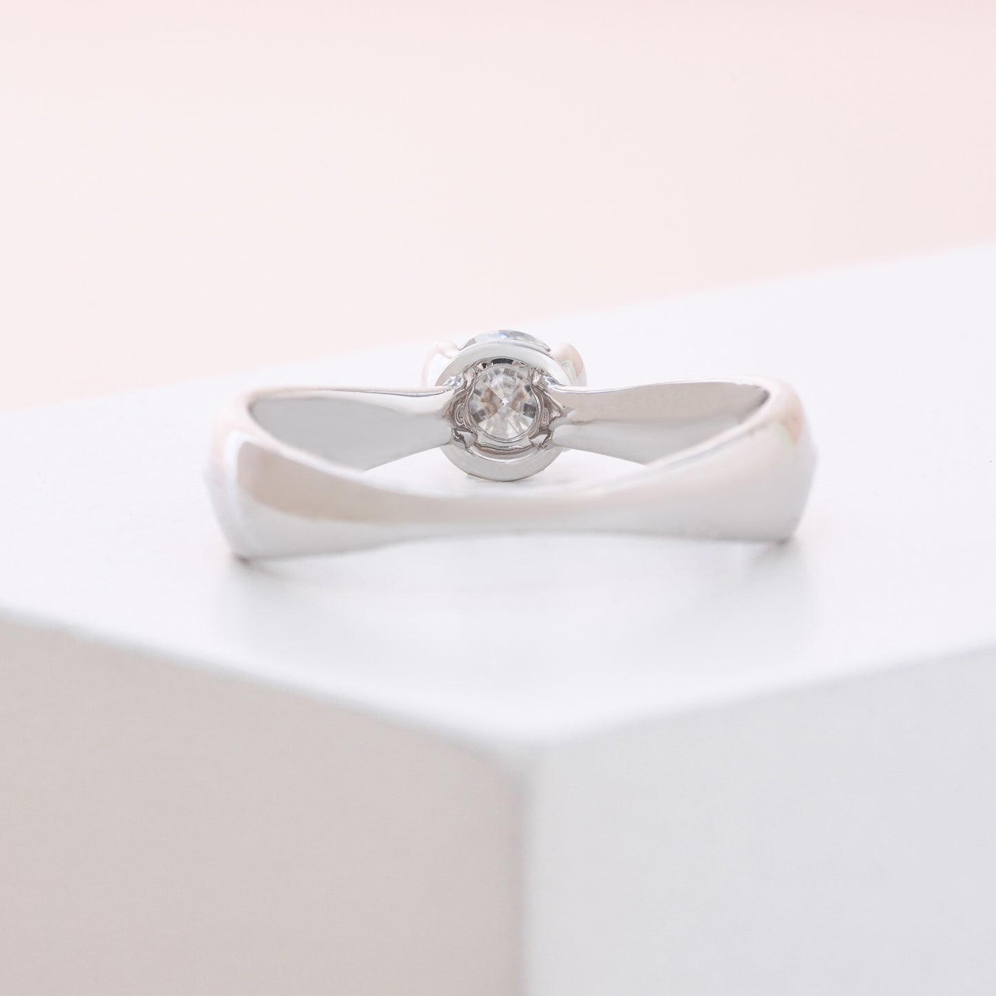 Elegant Moissanite 14K Gold Band