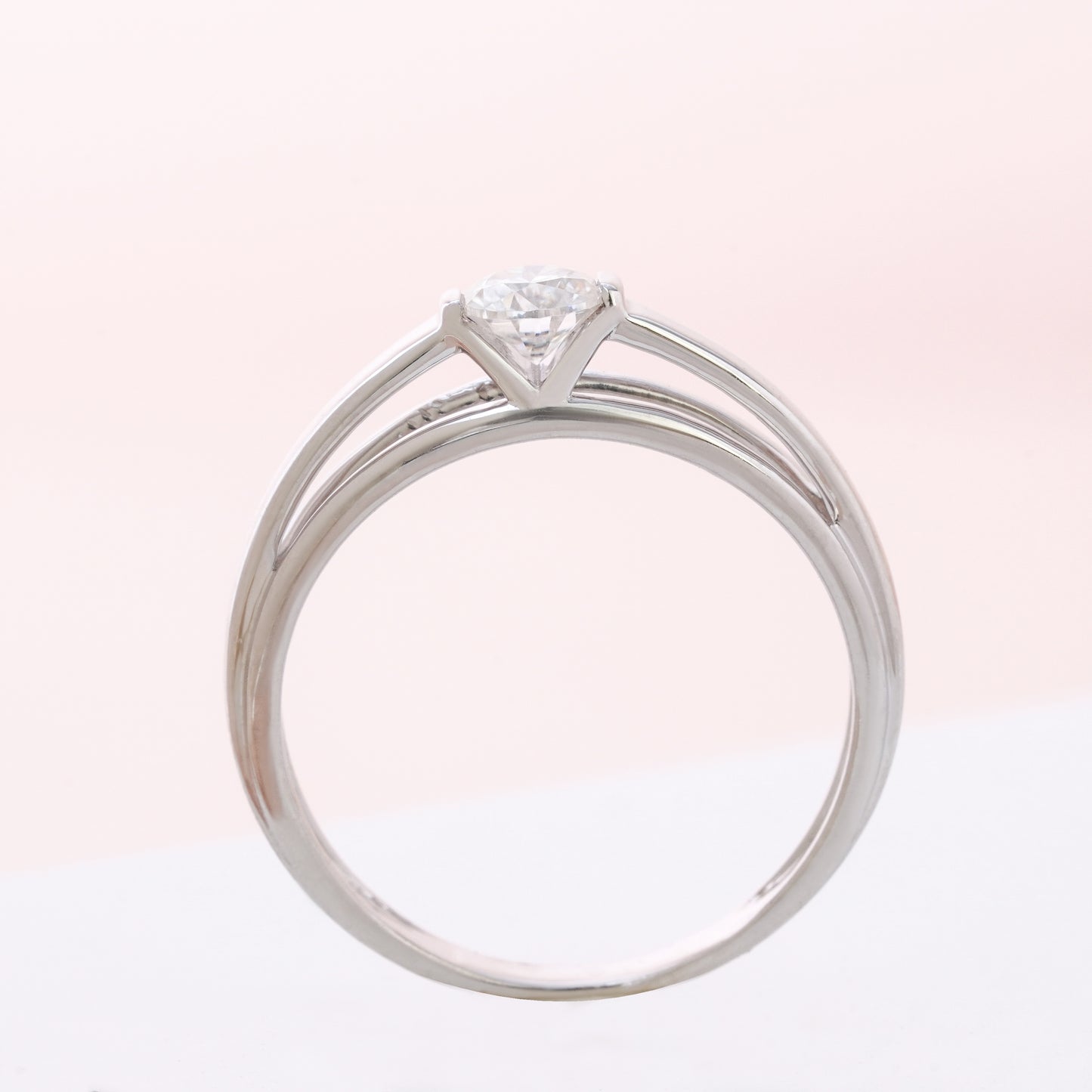 14K Gold Moissanite Vintage-Inspired Ring