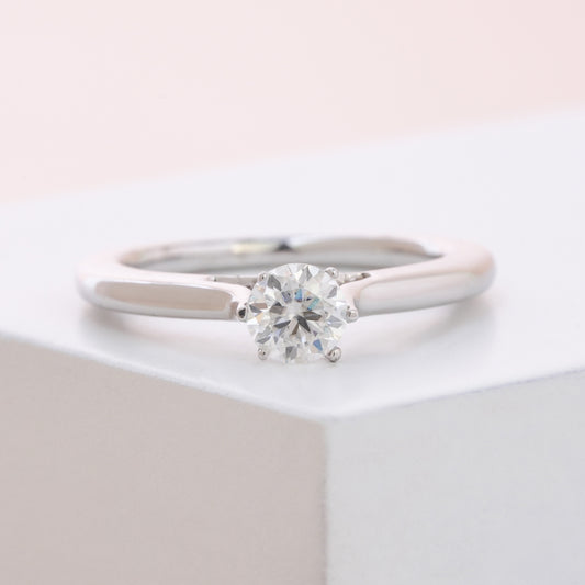 Brilliant Cut Moissanite 14K Gold Ring