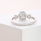 Triplicity Solitaire Round Cut Diamond Gold Ring