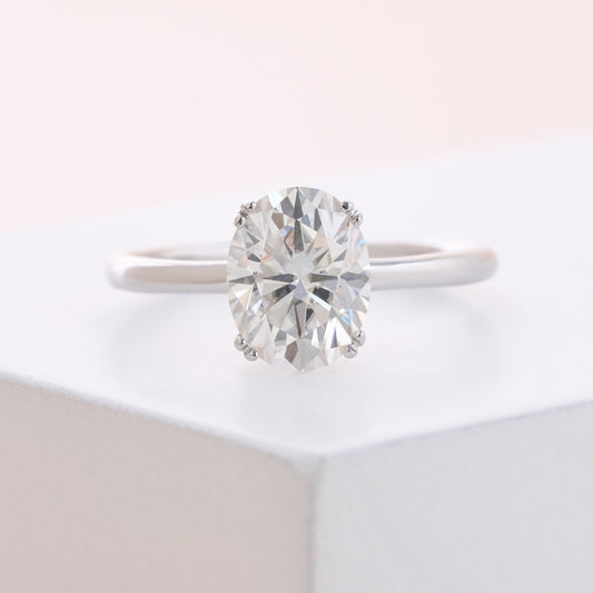 Women's Favorite Oval Cut Solitaire Diamond Ring