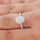 Stunning Vintage Oval Cut Diamond Ring