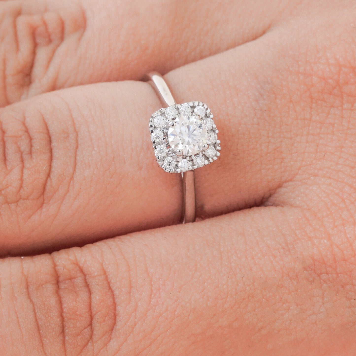 Incredible Single Halo Engagement Ring