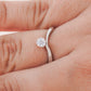 Chic 14K Gold Moissanite Band