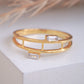 10k Gold Baguette Cut Moissanite Diamond Wedding Band