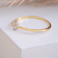 10k Gold Heart Diamond Open Ring