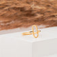 Paper Clip Frame Diamond Ring