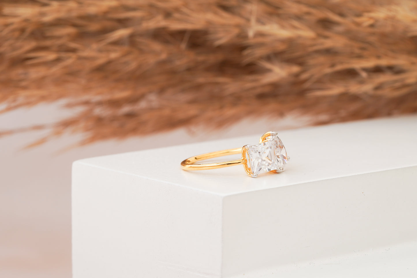 Toi Et Moi Pear & Princess Cut Diamond Promise Ring