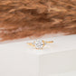 14K Gold Round Cluster Multi Stone Engagement Ring