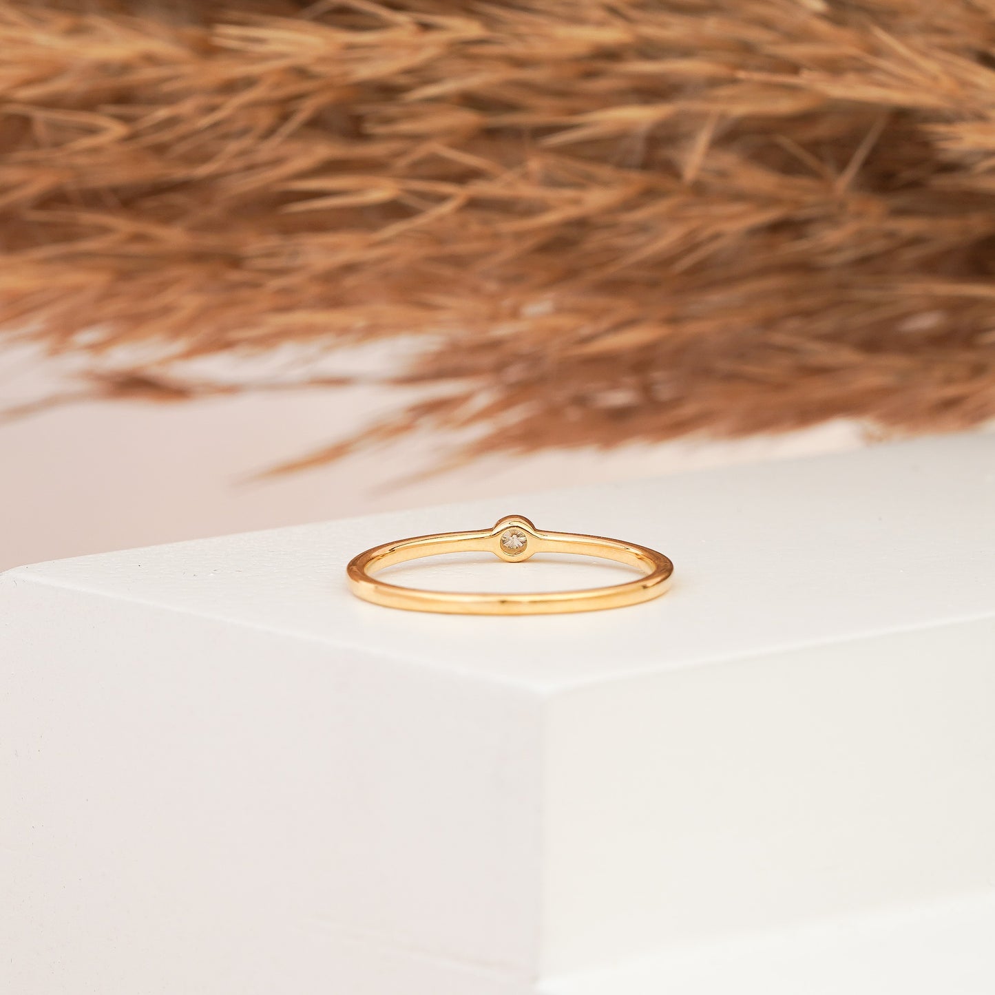 Enchanting Elegance: 14k Moissanite Magic in Gold Bands