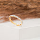 14k Gold Excellent Round Cut Diamond Eternity Wedding Band