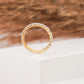 14k Gold Excellent Round Cut Diamond Eternity Wedding Band