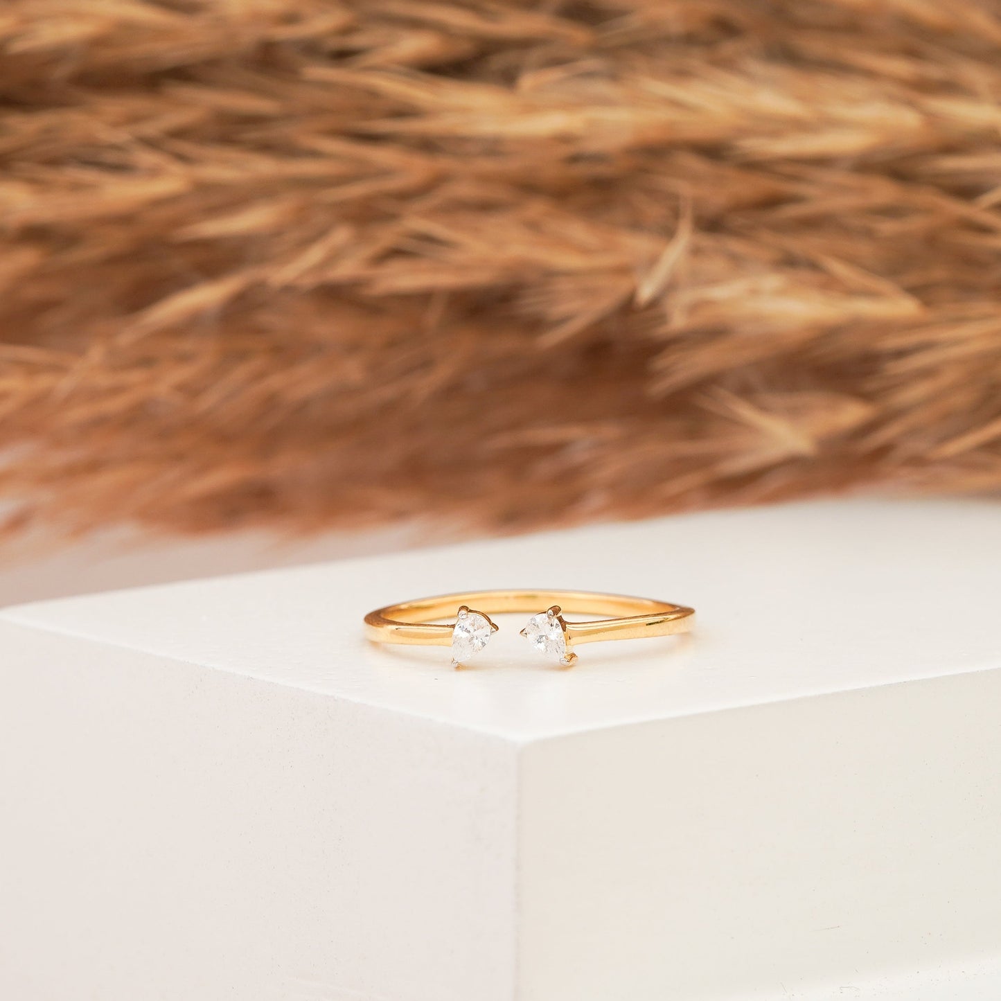 Pear Minimalist Ring