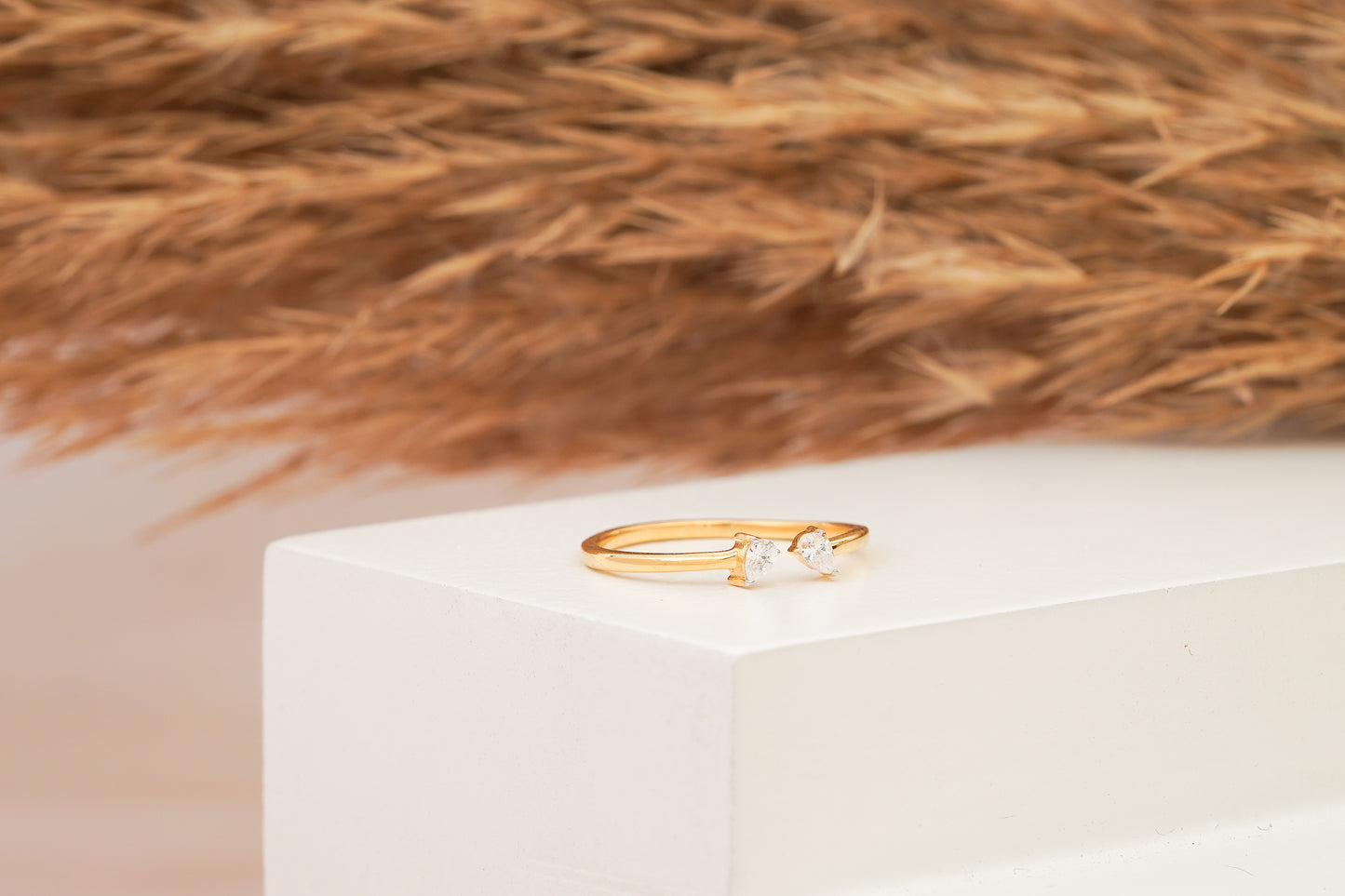 Pear Minimalist Ring