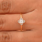 Golden Whisper: 14k Moissanite Brilliance in Delicate Rings