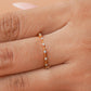 Micro Pave Set Nine Link Diamond Ring