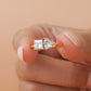 Toi Et Moi Two Stone Princess Heart Diamond  10K Gold Ring