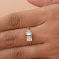 Toi Et Moi Two Stone Princess Heart Diamond  10K Gold Ring