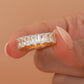 Emerald Cut Diamond Eternity 14K Gold Band