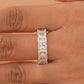 Emerald Cut Diamond Eternity 14K Gold Band