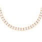 5MM MIRACLE SET TENNIS MOISSANITE NECKLACE  22INCHES