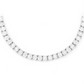 4MM MIRACLE SET TENNIS MOISSANITE NECKLACE 22INCHES