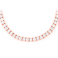 4MM MIRACLE SET TENNIS MOISSANITE NECKLACE 22INCHES