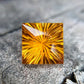 Natural Heated Citrine  Rare Concave Cut Gemstone