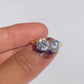 Sparkling Serenity: 14k Delicate Moissanite TOI Et MOI Round Stone Ring