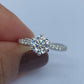 Vintage Moissanite White Gold Ring