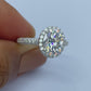 Stunning Vintage Oval Cut Diamond Ring