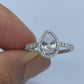 Dazzling Solitaire Pear Cut Diamond Ring For Engagement