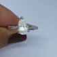 Two Pear Cut Separated Band Toi Et Moi Diamond Ring