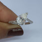 Two Pear Cut Separated Band Toi Et Moi Diamond Ring