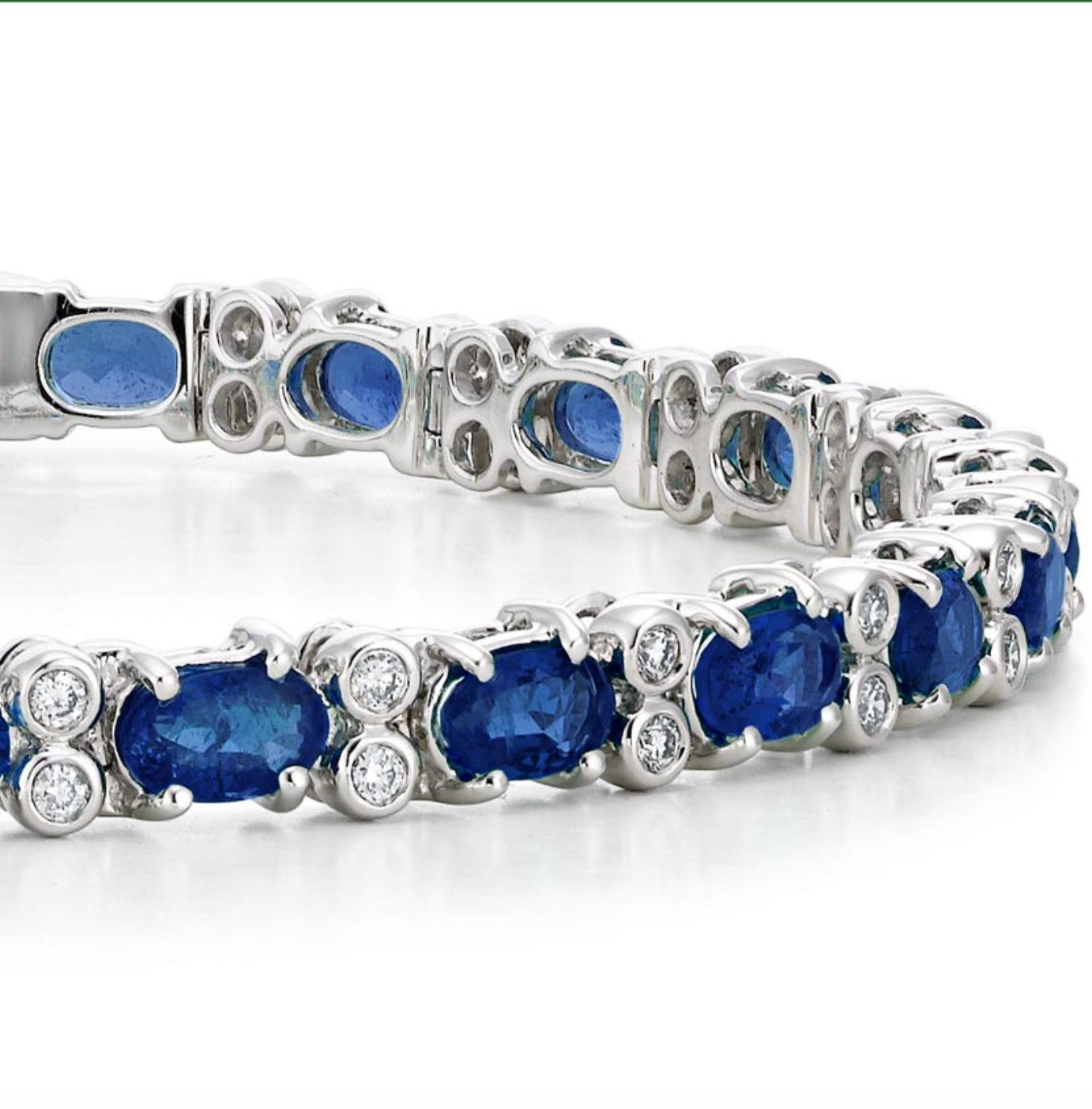 Azura Sapphire and Diamond Bracelet 14k