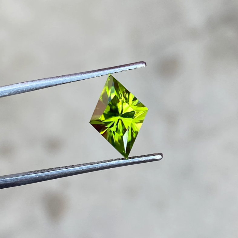 Natural Peridot Fancy Shape Gemstone,11 MM, 2.10 Carat, Arizona