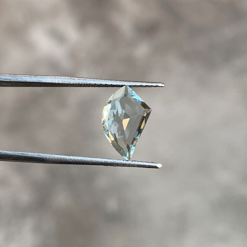 Aquamarine Blue Fancy Shape For Jewellery, 12.5 MM Aquamarine, 2.15 Carat