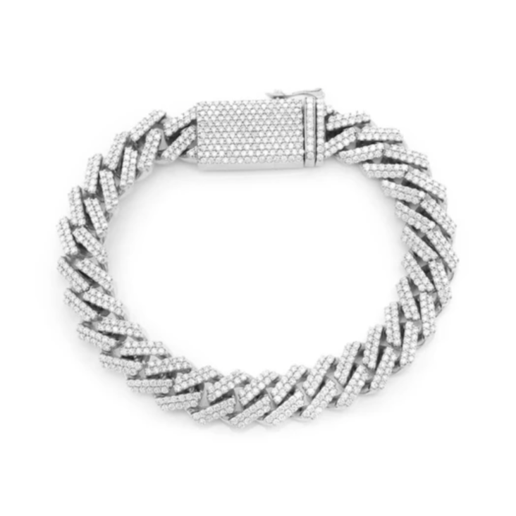 BAGUETTE MARINER LINK BRACELET 14K