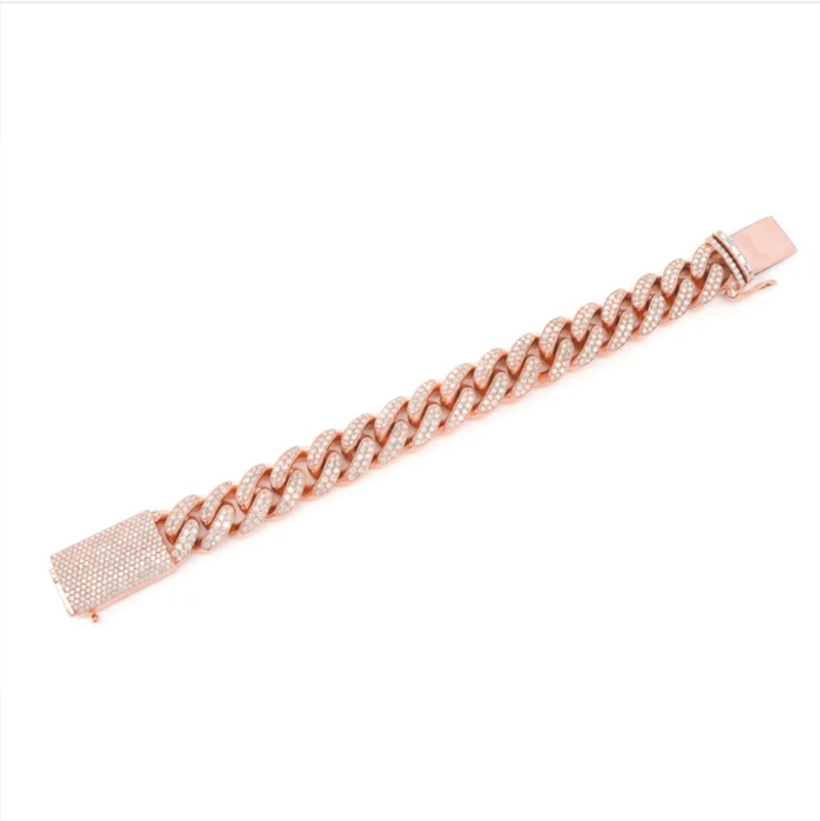 18MM MIAMI CUBAN LINK BRACELET 14K 14.25CTW