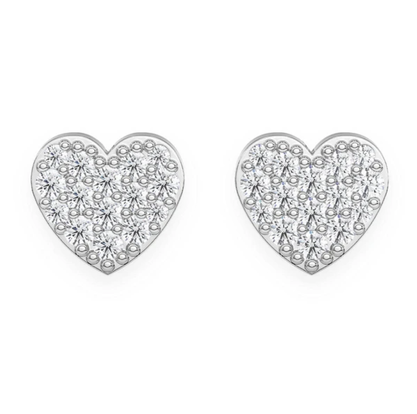 XS HEART STUD EARRINGS 14K